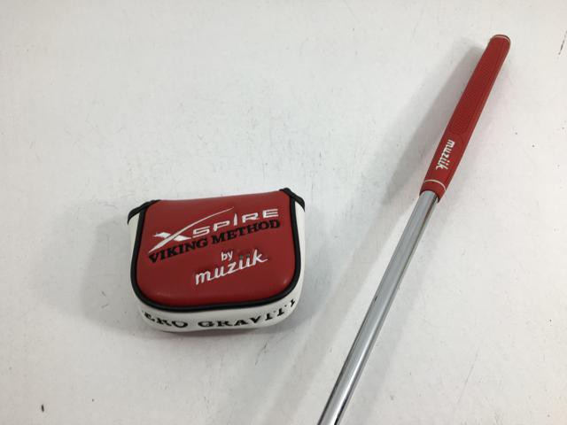 【中古ゴルフクラブ】【美品】ムジーク(muziik) ムジーク(muziik) XSPIRE LOCK ON ROLL パター (センターネック) オリジナルスチール パ