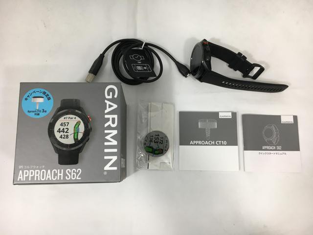 中古ゴルフ用品】【超美品】ガーミン Garmin(ガーミン) Approach(アプローチ) S62 [Black]【14日間返品