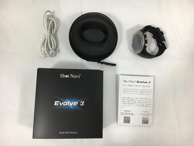 【中古ゴルフ用品】【超美品】テクタイト(ショットナビ) Shot Navi(ショットナビ) Evolve α(エボルブ アルファ) ブラック【14日間返品OK