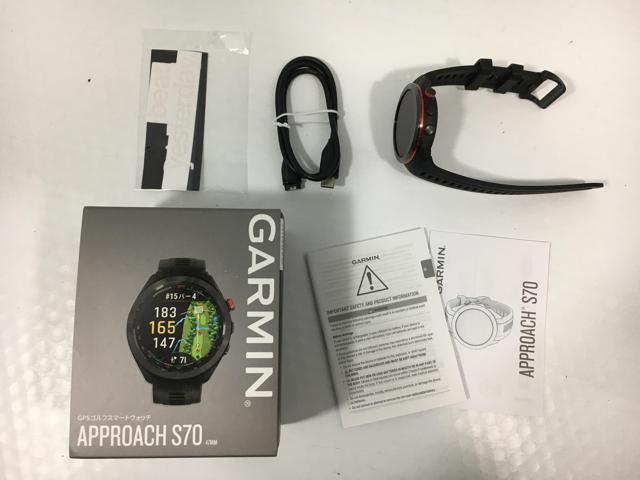 【中古ゴルフ用品】【超美品】ガーミン Garmin(ガーミン) Approach(アプローチ) S70 47mm[Black]【14日間返品OK】