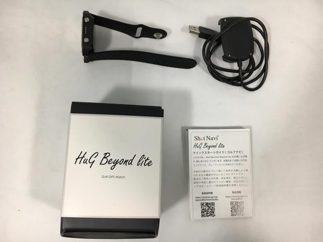 【中古ゴルフ用品】テクタイト(ショットナビ) Shot Navi(ショットナビ) HuG Beyond Lite 黒【14日間返品OK】