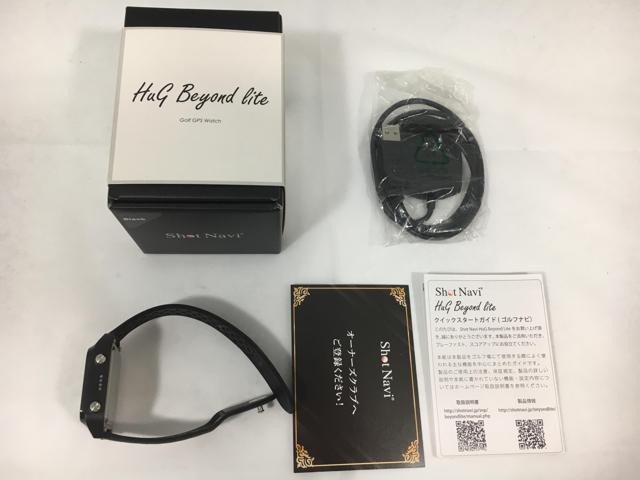 【中古ゴルフ用品】テクタイト(ショットナビ) Shot Navi(ショットナビ) HuG Beyond Lite 黒【14日間返品OK】