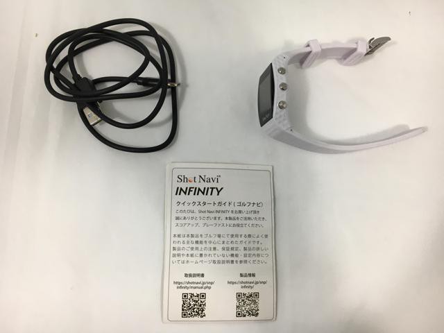 【中古ゴルフ用品】テクタイト(ショットナビ) Shot Navi(ショットナビ) INFINITY ホワイト【14日間返品OK】