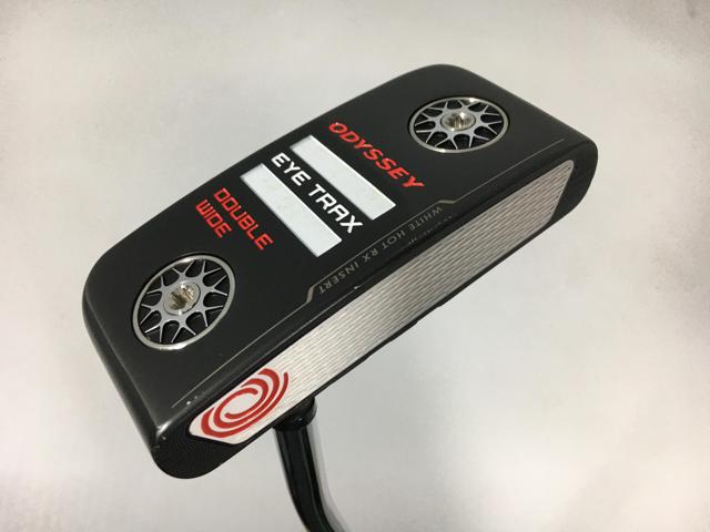 お買い得品！【中古ゴルフクラブ】【美品】オデッセイ EYE TRAX (アイトラックス) DOUBLE WIDE パター オリジナルスチール パター【14日間返品OK】