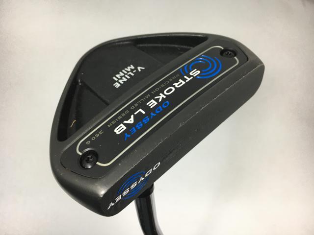 お買い得品！【中古ゴルフクラブ】オデッセイ STROKE LAB(ストローク ラボ) V-LINE MINI パター オリジナルスチール パター【14日間返品OK】