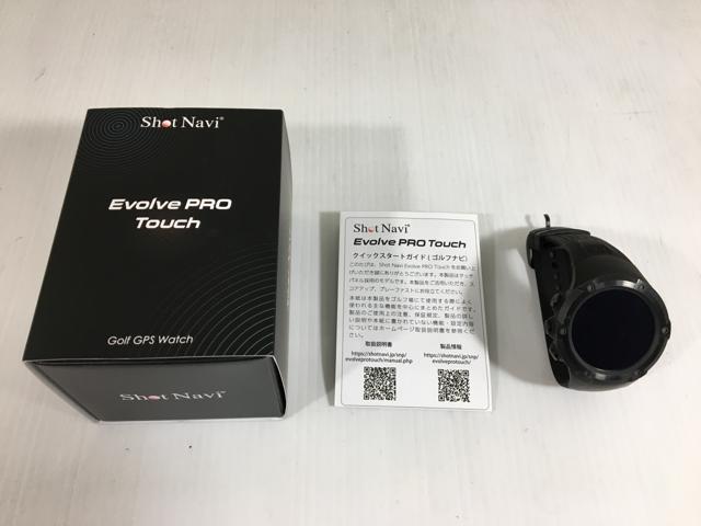 【中古ゴルフ用品】テクタイト(ショットナビ) Shot Navi(ショットナビ) Evolve PRO Touch ブラック【14日間返品OK】 GPSゴルフナビ