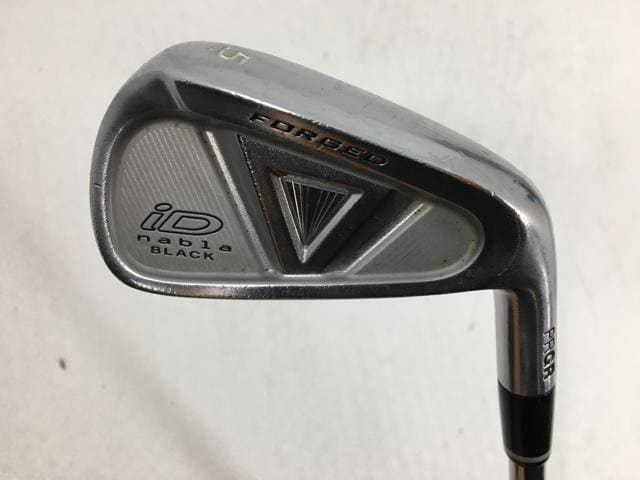 お買い得品！【中古ゴルフクラブ】(6本セット)プロギア iD nabla(ナブラ) BLACK(ブラック) フォージド アイアン NSプロ MODUS3 TOUR120 5〜9.P【14日間返品OK】