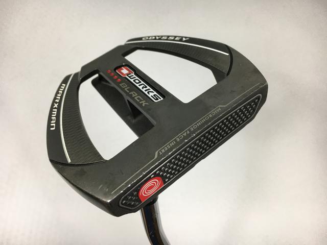 【中古ゴルフクラブ】オデッセイ O-WORKS BLACK(オー・ワークス ブラック) マークスマン パター オリジナルスチール パター【14日間返品OK】