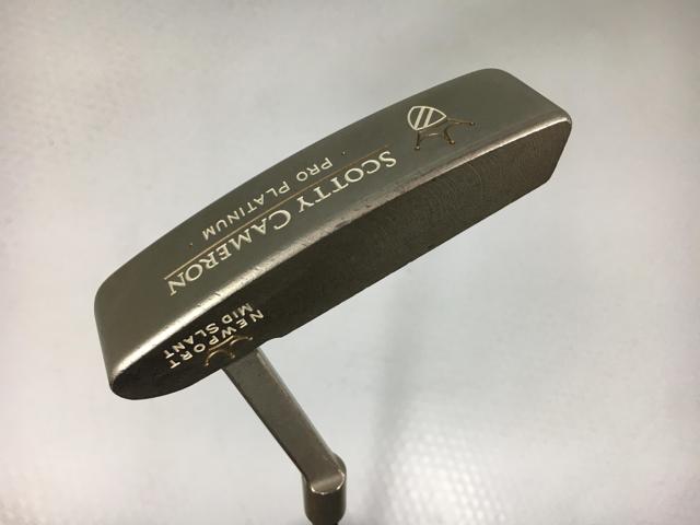 【中古ゴルフクラブ】タイトリスト スコッティ・キャメロン プロプラチナム ニューポートミッドスラント オリジナルスチール パター【14日間返品OK】