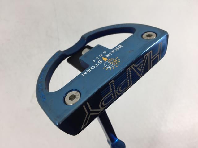 【中古ゴルフクラブ】BRAIN STORM GOLF HAPPY(ハッピー) EYE-ALIGN マレット パター オリジナルスチール パター【14日間返品OK】