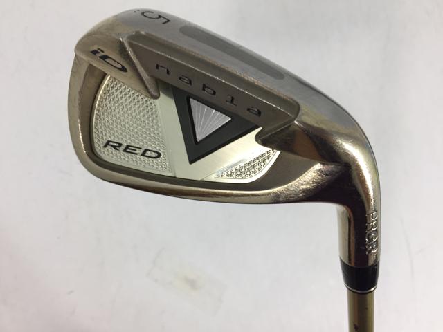 お買い得品！【中古ゴルフクラブ】(6本セット)プロギア iD nabla(ナブラ) RED(レッド) チタンフェース アイアン 2015 スピードインパクト 5〜9.P【14日間返品OK】
