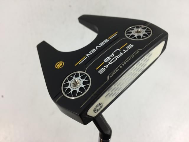 【中古ゴルフクラブ】【美品】オデッセイ STROKE LAB(ストローク ラボ) ブラックシリーズ SEVEN S パター 2020 STROKE LAB(ストローク ラボ)シャフト パター【14日間返品OK】