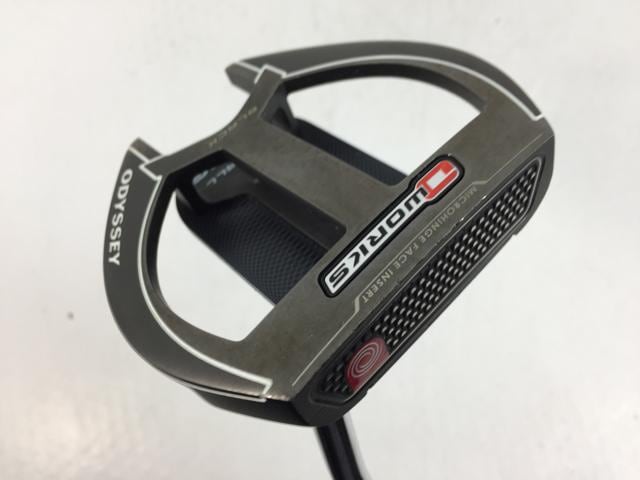 【中古ゴルフクラブ】オデッセイ O-WORKS BLACK(オー・ワークス ブラック) 2-Ball FANG パター オリジナルスチール パター【14日間返品OK】