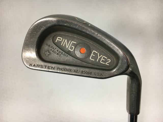 【中古ゴルフクラブ】(9本セット)ピン EYE2プラス ステンレス アイアン (オレンジ) オリジナルスチール 3〜9.P.S【14日間返品OK】