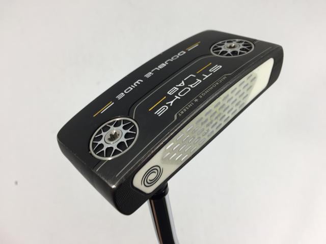 お買い得品！【中古ゴルフクラブ】オデッセイ STROKE LAB(ストローク ラボ) ブラックシリーズ DOUBLE WIDE パター 2020 オリジナルスチール パター【14日間返品OK】