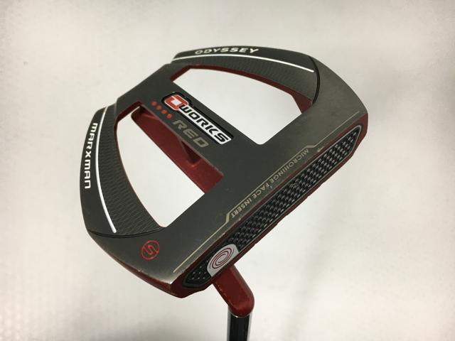 お買い得品！【中古ゴルフクラブ】オデッセイ O-WORKS RED(オー・ワークス レッド) マークスマン S パター オリジナルスチール パター【14日間返品OK】
