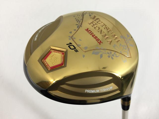 【中古ゴルフクラブ】【超美品】MUTSUMI HONMA(本間 睦) MUTSUMI HONMA(本間 睦) MH488X ドライバー (高反発) REVE WHITE 55 1W【14日間返品OK】