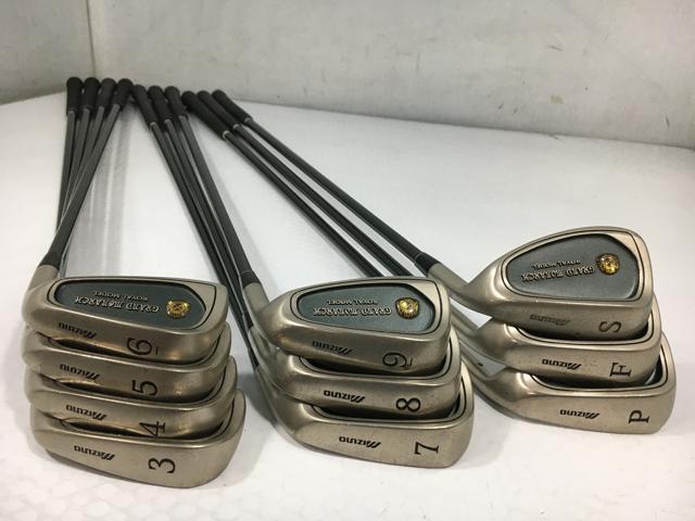 お買い得品！【中古ゴルフクラブ】(10本セット)ミズノ グランドモナーク ロイヤルモデル アイアン ブライアモススーパーUL-50 3〜9.P.A.S【14日間返品OK】