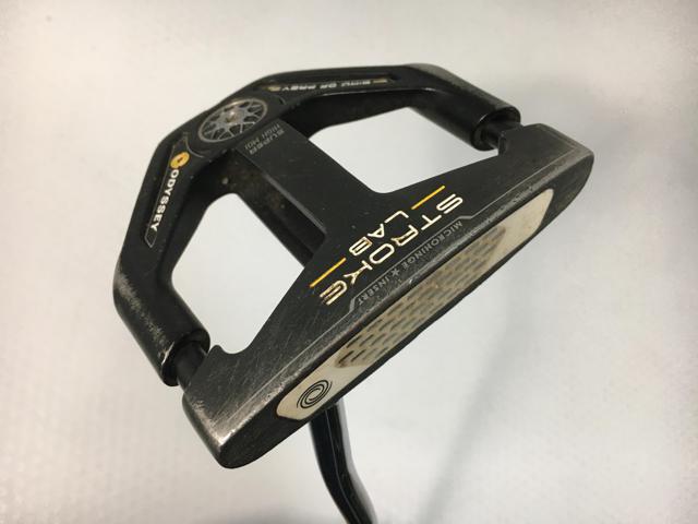 お買い得品！【中古ゴルフクラブ】オデッセイ STROKE LAB(ストローク ラボ) ブラックシリーズ BIRD OF PREY パター 2019 オリジナルスチール パター【14日間返品OK】