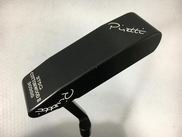 お買い得品！【中古ゴルフクラブ】Piretti(ピレッティ) COTTONWOOD2(CW2) クラシック 303 ブラック パター オリジナルスチール パター【14日間返品OK】