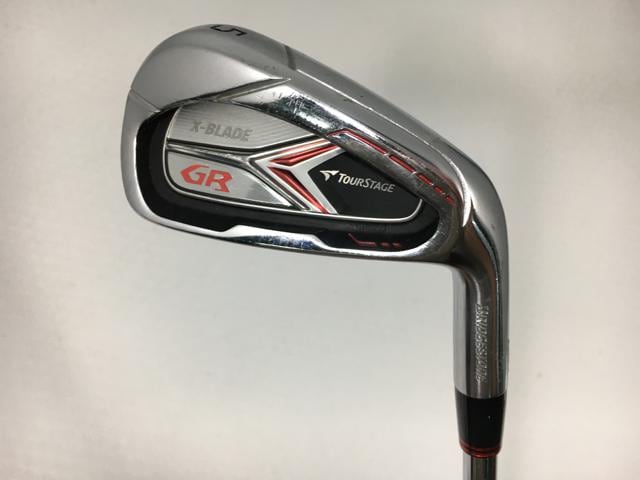 お買い得品！【中古ゴルフクラブ】(6本セット)ブリヂストン ツアーステージ Xブレード GR アイアン 2012 スチールシャフト 5〜9.P【14日間返品OK】