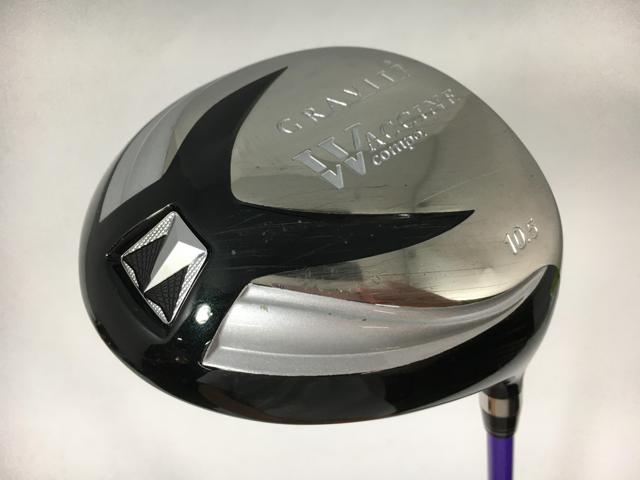 お買い得品！【中古ゴルフクラブ】GRAVITY ワクチンコンポ 銀 ドライバー UST マミヤ ATTAS G7 6 1W【14日間返品OK】