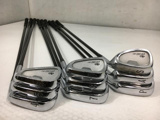 【中古ゴルフクラブ】(9本セット)カタナゴルフ SWORD 601 アイアン オリジナルカーボン 4〜9.P.A.S【14日間返品OK】