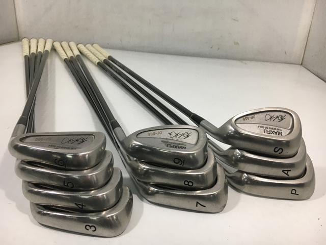 お買い得品！【中古ゴルフクラブ】(10本セット)ダンロップ DP-555 アイアン ツアーブラック 3〜9.P.A.S【14日間返品OK】
