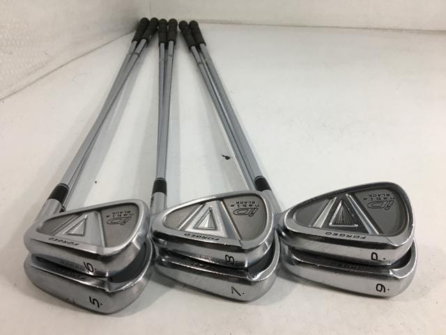 お買い得品！【中古ゴルフクラブ】(6本セット)プロギア iD nabla(ナブラ) BLACK(ブラック) フォージド アイアン スペックスチール3 5〜9.P【14日間返品OK】