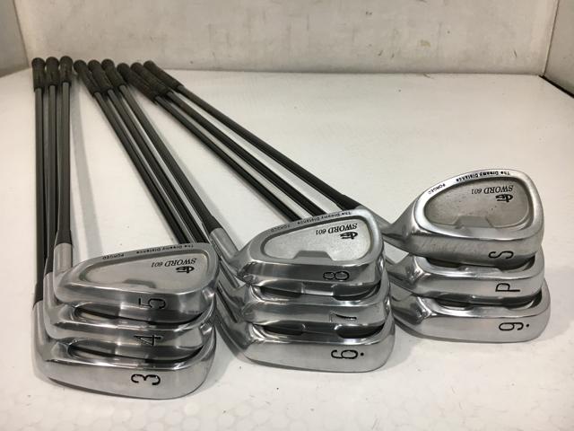 お買い得品！【中古ゴルフクラブ】(9本セット)カタナゴルフ SWORD 601 アイアン オリジナルカーボン 3〜9.P.S【14日間返品OK】