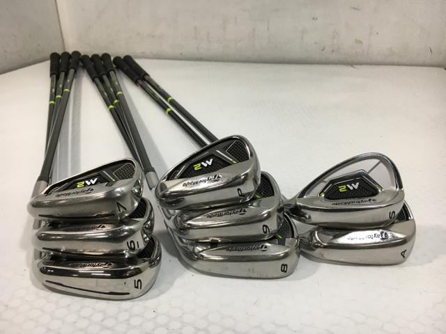【中古ゴルフクラブ】(8本セット)テーラーメイド M2 アイアン 2017 (USA仕様) TM-REAX75 5〜9.P.A.S【14日間返品OK】_1