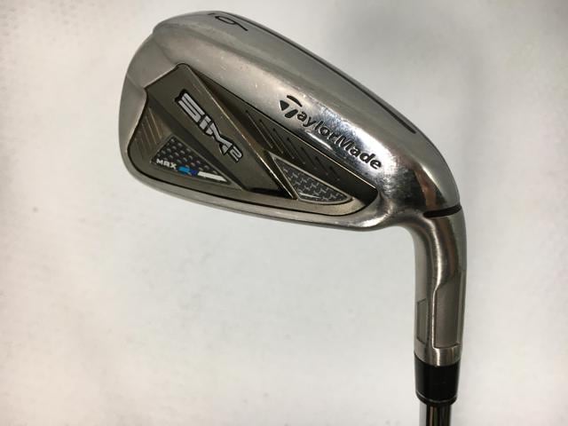 【中古ゴルフクラブ】(5本セット)テーラーメイド SIM2 MAX (シム2 マックス) アイアン 2021 (日本仕様) KBS MAX MT85 JP スチール 6〜9.P【14日間返品OK】