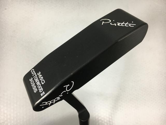 お買い得品！【中古ゴルフクラブ】【美品】Piretti(ピレッティ) COTTONWOOD2(CW2) ミッドナイトブラック パター 2021 オリジナルスチール パター【14日間返品OK】