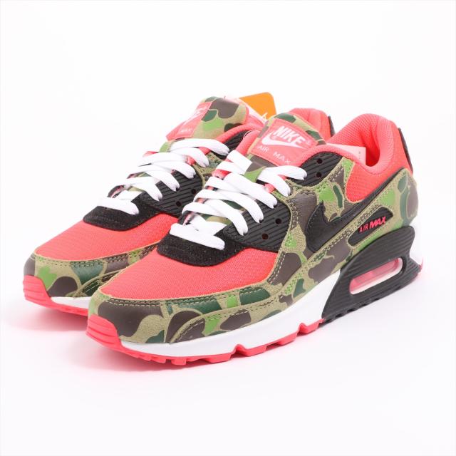 ナイキ キャンバスｘレザー スニーカー Jp27 メンズ カモフラ Air Max 90 Sp Reverse Duck Camo アトモスコラボの通販はau Pay マーケット Allu Au Pay マーケット店