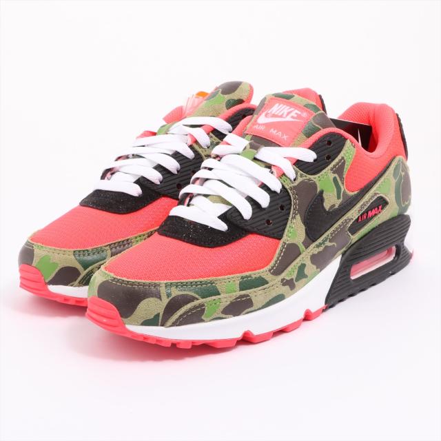 ナイキ キャンバスｘレザー スニーカー Jp27 メンズ カモフラ Air Max 90 Sp Reverse Duck Camo アトモスコラボの通販はau Pay マーケット Allu Au Pay マーケット店