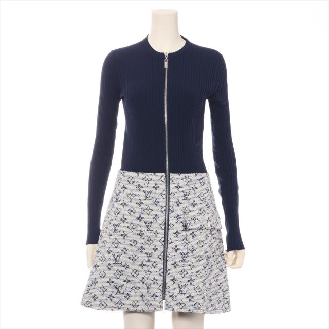 ヴィトン コットンｘナイロン ワンピース 34 レディース ネイビー ss ニットｘツイード バイマテリアルの通販はau Pay マーケット Allu Au Pay マーケット店