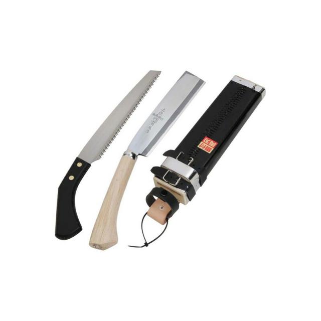 藤原産業 二丁差し（鉈、鋸） 180MM・210MM 園芸道具 鉈 両刃