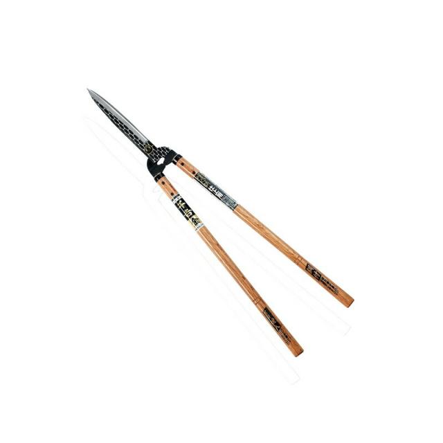 千吉 金 本鍛造仕上用刈込鋏 長柄 210MM 園芸道具 刈込鋏 木柄