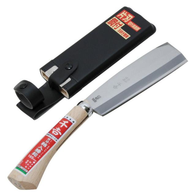 千吉 鞘入腰鉈  片刃 165MM 園芸道具 鉈 片刃
