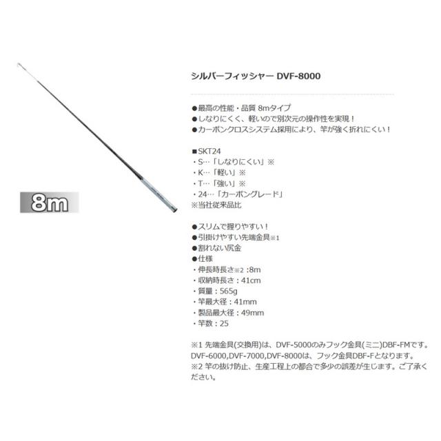 デンサン シルバーフィッシャー 8m DVF−8000 作業工具 電設工具 通線工具_3
