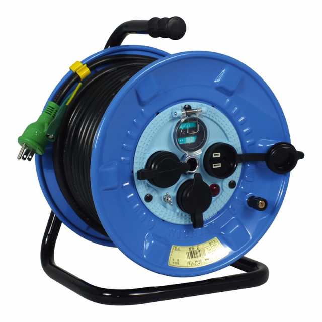 日動 防雨ELB付ドラム 30m NPW−EB33 電動工具 電工ドラム コード 電工ドラム 30Mの通販は
