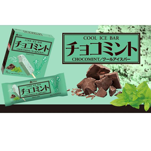 赤城乳業 チョコミント クールアイスバー 32個セット| AKAGI