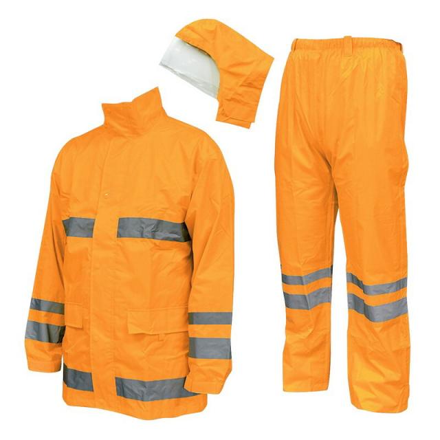 カヴァーワーク レインスーツF−8400 ケイコウオレンジM ワークサポート サポート用品 カッパ ヤッケの通販は 6,732円