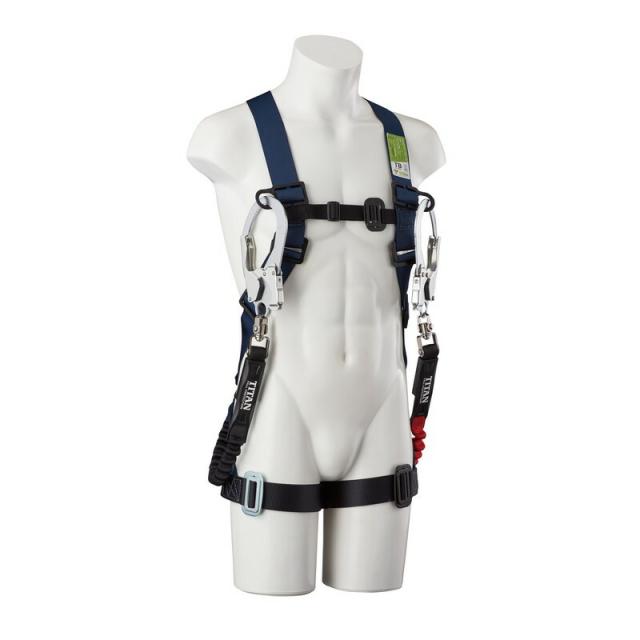 タイタン TBハーネス＋EXJダブル TBN−10B−DW−L ワークサポート 保護具 安全帯 ハーネス2丁