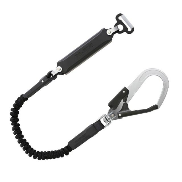 タジマ 胴ベルト用ランヤード蛇腹 B1JR150−AL2BK ワークサポート 保護具 ランヤード