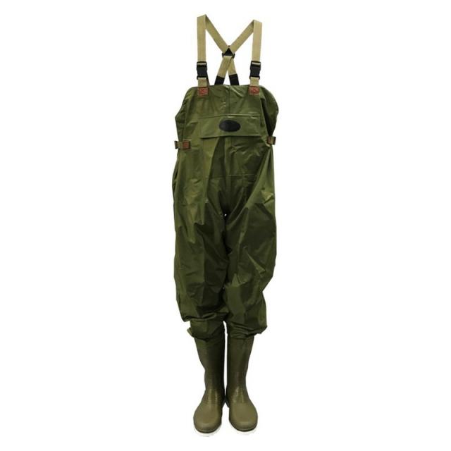 オカモト ウェダーチェスト80233 カーキ M ワークサポート サポート用品 カッパ ヤッケ | ウェーダー チェストハイ 防水 釣り 農作業 水産 漁業 川 海 カーキ M オカモト