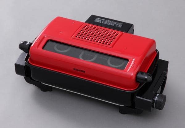 アイリスオーヤマ マルチロースター リニューアル レッド EMT-1101-R | アイリスオーヤマ マルチロースター 電熱式 ロースト 焼き網 電気 多機能 おしゃれ オーブントースター