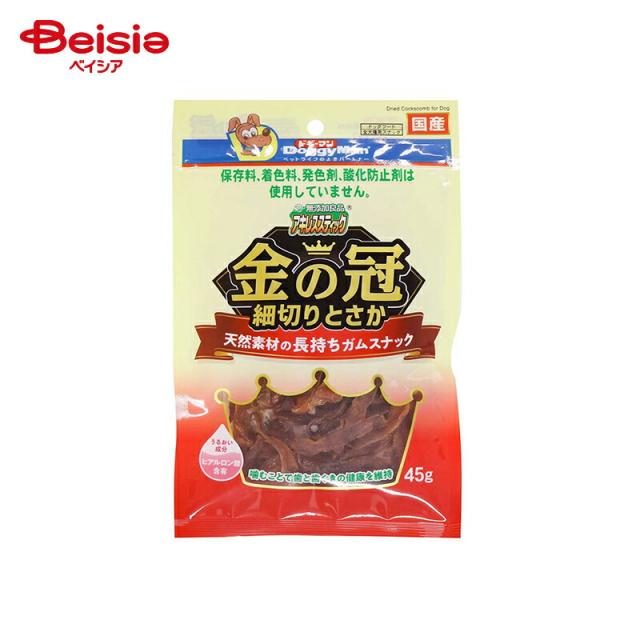 ドギーマン 無添加良品 アキレススティック 金の冠 細切りとさか 45g ペット
