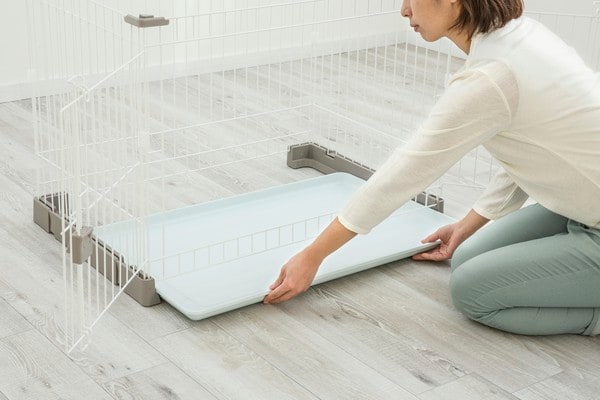 アイリスオーヤマ お掃除楽ちんサークル屋根セット 仕切りなし P-SS-906 グレーベージュ | 犬 ケージ お手入れ簡単 ゲージ サークル アイリスオーヤマ ペットサークル ペットケージ おしゃれ 犬 チンチラ_5