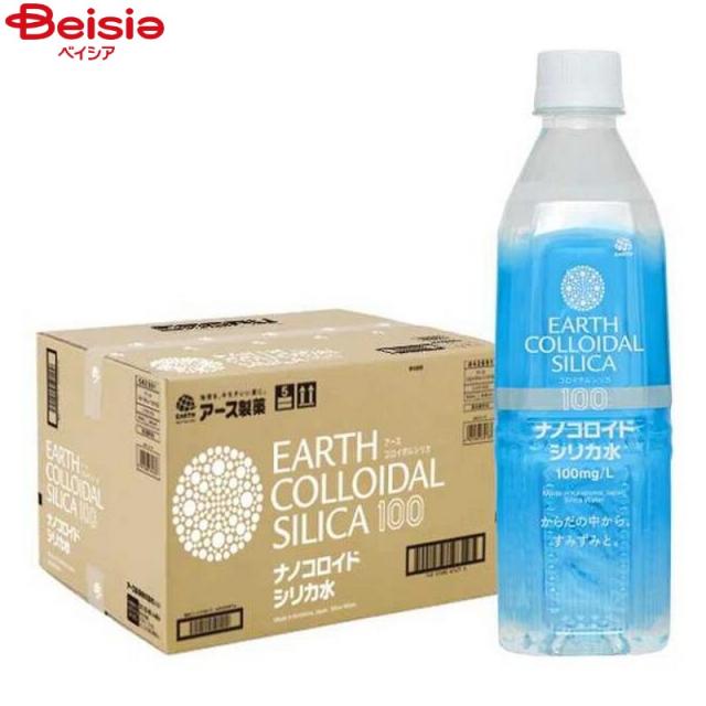 アース製薬 ナノコロイドシリカ水 500mL×48本セット | ナノコロイドシリカ 水 シリカ水 ナノコロイド 飲用シリカ ナノ粒子シリカ ミネラルウォーター ミネラル補給 水素水 還元水